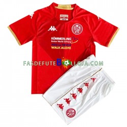 Camisola 1º Equipamento Mainz 05 2022-2023 Manga Curta ,Criança