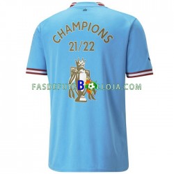 Camisola 1º Equipamento Manchester City Champions 2022-2023 Manga Curta ,Homem