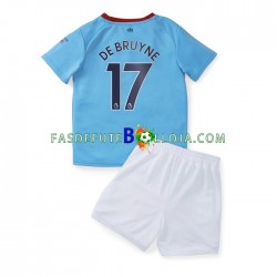 Camisola 1º Equipamento Manchester City De Bruyne 17 2022-2023 Manga Curta ,Criança