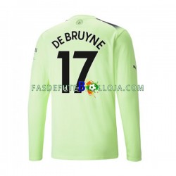 Camisola 3º Equipamento Manchester City De Bruyne 17 2022-2023 Manga Comprida ,Homem
