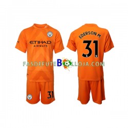 Camisola Guarda-redes 3º Equipamento Manchester City Ederson M. 31 2022-2023 Manga Curta ,Criança