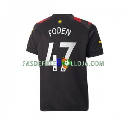 Camisola 2º Equipamento Manchester City Foden 47 2022-2023 Manga Curta ,Homem