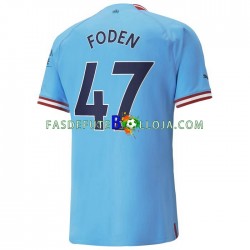 Camisola 1º Equipamento Manchester City Foden 47 2022-2023 Manga Curta ,Homem
