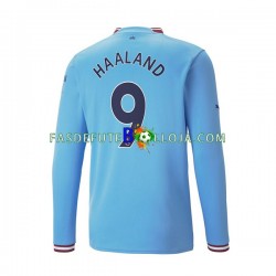 Camisola 1º Equipamento Manchester City Haaland 9 2022-2023 Manga Comprida ,Homem