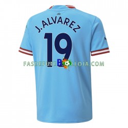 Camisola 1º Equipamento Manchester City J. ALVAREZ 19 2022-2023 Manga Curta ,Homem