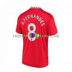 Camisola 1º Equipamento Manchester United Bruno Fernandes 8 2022-2023 Manga Curta ,Homem