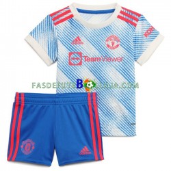 Camisola 2º Equipamento Manchester United 2021-2022 Manga Curta ,Criança
