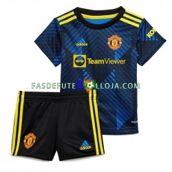 Camisola 3º Equipamento Manchester United 2021-2022 Manga Curta ,Criança