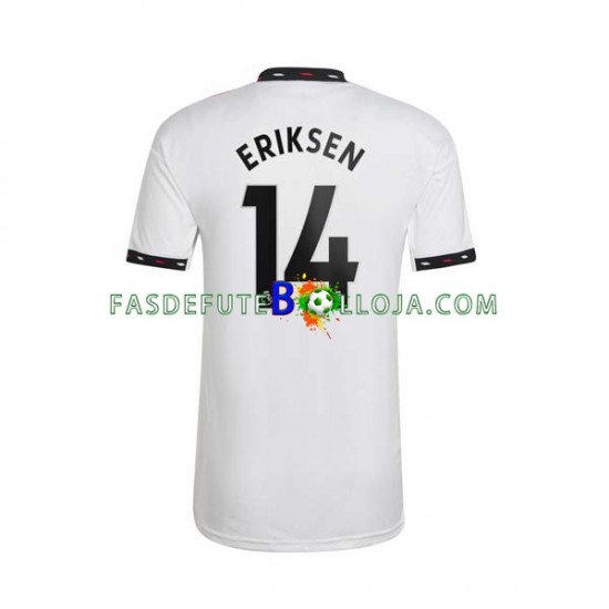 Camisola 2º Equipamento Manchester United Christian Eriksen 14 2022-2023 Manga Curta ,Homem Camisola 2º Equipamento Manchester United Christian Eriksen 14 2022-2023 Manga Curta ,Homem