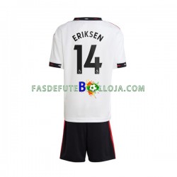 Camisola 2º Equipamento Manchester United Christian Eriksen 14 2022-2023 Manga Curta ,Criança