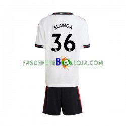 Camisola 2º Equipamento Manchester United Elanga 36 2022-2023 Manga Curta ,Criança