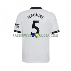Camisola 2º Equipamento Manchester United Harry Maguire 5 2022-2023 Manga Curta ,Homem