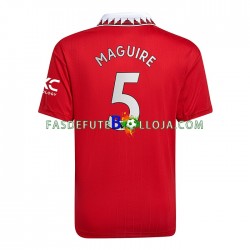 Camisola 1º Equipamento Manchester United Harry Maguire 5 2022-2023 Manga Curta ,Homem