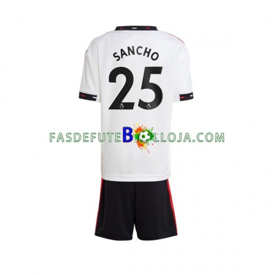 Camisola 2º Equipamento Manchester United Jadon Sancho 25 2022-2023 Manga Curta ,Criança Camisola 2º Equipamento Manchester United Jadon Sancho 25 2022-2023 Manga Curta ,Criança