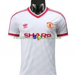 Camisola 2º Equipamento Manchester United 1986 Manga Curta Retro ,Homem