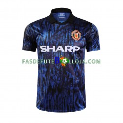 Camisola 2º Equipamento Manchester United 1993 Manga Curta Retro ,Homem