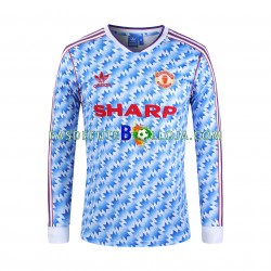 Camisola 1º Equipamento Manchester United 1992 Manga Comprida Retro ,Homem