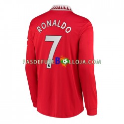 Camisola 1º Equipamento Manchester United Ronaldo 7 2022-2023 Manga Comprida ,Homem