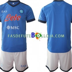 Camisola 1º Equipamento Napoli 2021-2022 Manga Curta ,Criança
