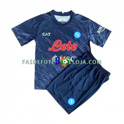 Camisola 3º Equipamento Napoli 2022-2023 Manga Curta ,Criança