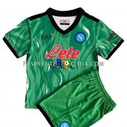 Camisola Guarda-redes 1º Equipamento Napoli 2021-2022 Manga Curta ,Criança