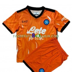 Camisola Guarda-redes 3º Equipamento Napoli 2021-2022 Manga Curta ,Criança