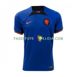 Camisola 2º Equipamento Seleção Neerlandesa Memphis 10 World Cup 2022 Manga Curta ,Homem