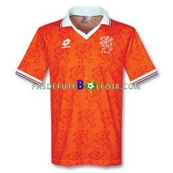 Camisola 1º Equipamento Seleção Neerlandesa 1996 Manga Curta Retro ,Homem