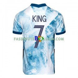 Camisola 2º Equipamento Seleção Norueguesa Joshua King 7 2020-2021 Manga Curta ,Homem