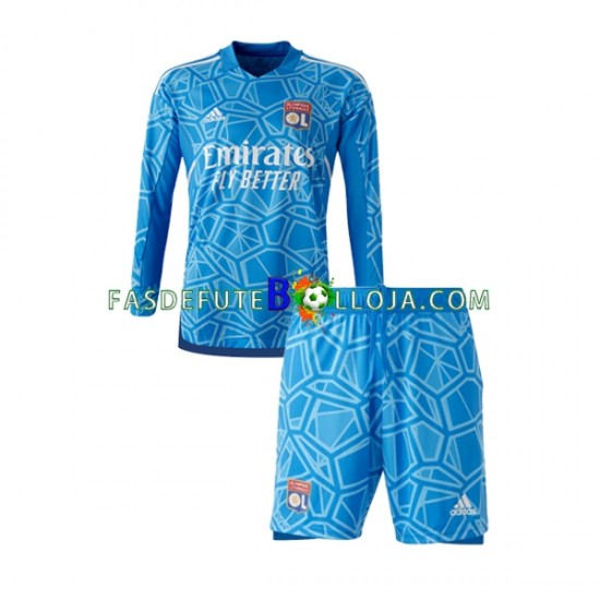 Camisola Guarda-redes 1º Equipamento Olympique de Marseille 2022-2023 Manga Comprida ,Criança
