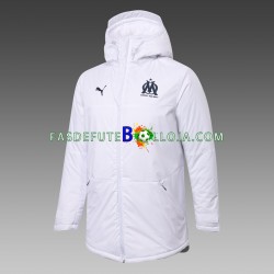 Olympique de Marseille Branco All-Weather Casaco de Treino ,Homem