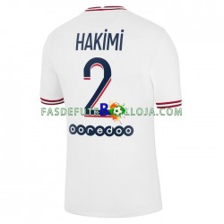Camisola 4º Equipamento Paris Saint-Germain Hakimi 2 2021-2022 Manga Curta ,Homem