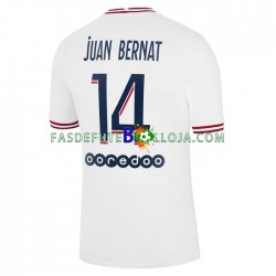 Camisola 4º Equipamento Paris Saint-Germain Juan Bernat 14 2021-2022 Manga Curta ,Homem