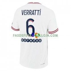 Camisola 4º Equipamento Paris Saint-Germain Marco Verratti 6 2021-2022 Manga Curta ,Homem
