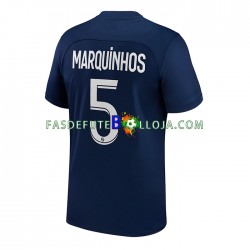 Camisola 1º Equipamento Paris Saint-Germain Marquinhos 5 2022-2023 Manga Curta ,Homem