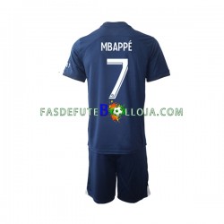 Camisola 1º Equipamento Paris Saint-Germain Mbappé 7 2022-2023 Manga Curta ,Criança