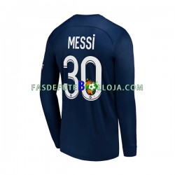 Camisola 1º Equipamento Paris Saint-Germain Messi 30 2022-2023 Manga Comprida ,Homem