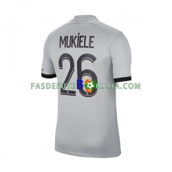 Camisola 2º Equipamento Paris Saint-Germain Mukiele 26 2022-2023 Manga Curta ,Homem