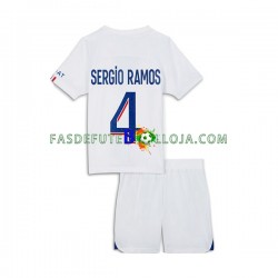 Camisola 3º Equipamento Paris Saint-Germain Sergio Ramos 4 2022-2023 Manga Curta ,Criança