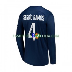 Camisola 1º Equipamento Paris Saint-Germain Sergio Ramos 4 2022-2023 Manga Comprida ,Homem