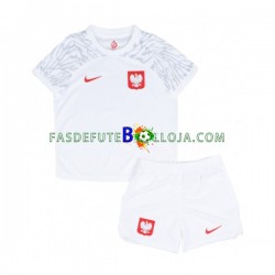Camisola 1º Equipamento Selecção Polaca World Cup 2022 Manga Curta ,Criança