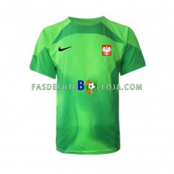 Camisola Guarda-redes 1º Equipamento Selecção Polaca World Cup 2022 Manga Curta ,Homem