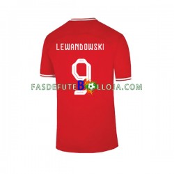 Camisola 2º Equipamento Selecção Polaca Lewandowski 9 World Cup 2022 Manga Curta ,Homem