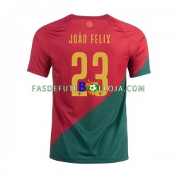 Camisola 1º Equipamento Seleção Portuguesa Joao Felix 23 World Cup 2022 Manga Curta ,Homem