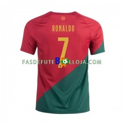 Camisola 1º Equipamento Seleção Portuguesa Ronaldo 7 World Cup 2022 Manga Curta ,Homem