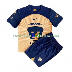 Camisola 2º Equipamento Pumas UNAM 2022-2023 Manga Curta ,Criança