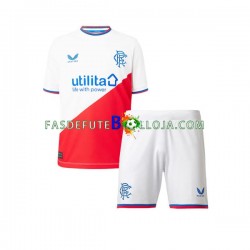 Camisola 2º Equipamento Rangers 2022-2023 Manga Curta ,Criança