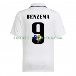 Camisola 1º Equipamento Real Madrid Benzema 9 2022-2023 Manga Curta ,Homem