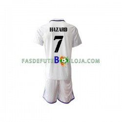 Camisola 1º Equipamento Real Madrid Eden Hazard 7 2022-2023 Manga Curta ,Criança