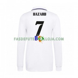 Camisola 1º Equipamento Real Madrid Eden Hazard 7 2022-2023 Manga Comprida ,Homem